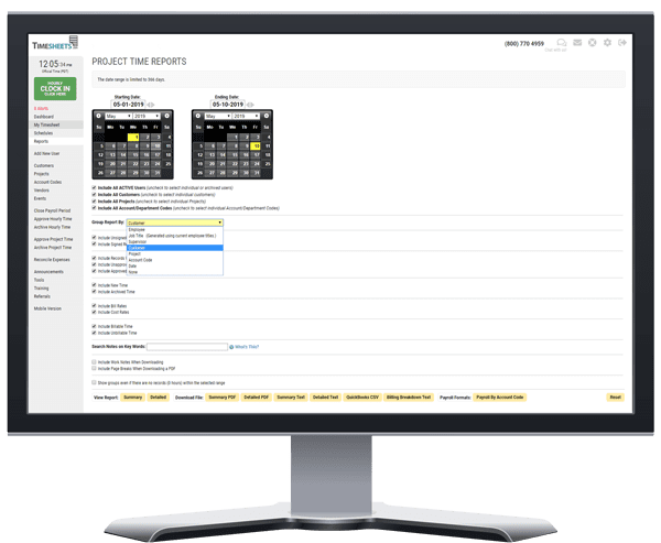employee time reporting software